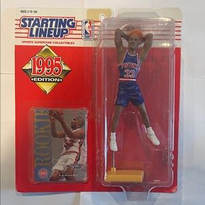 Grant Hill 1995 Edition Basketball Figure W/ NBA Hoops Card